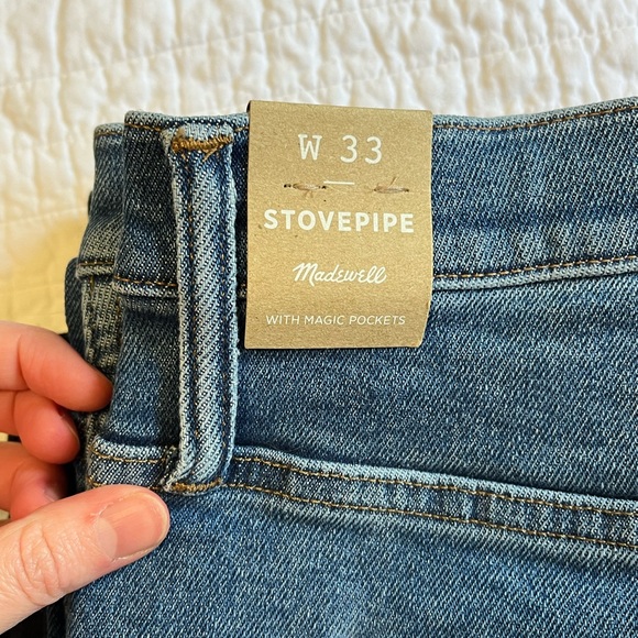 Madewell stovepipe high rise jeans, leaside wash, nwt - Picture 4 of 4